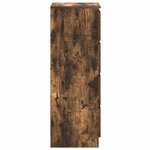 vidaXL Buffet chêne fumé 37 5x35x99 cm bois d'ingénierie