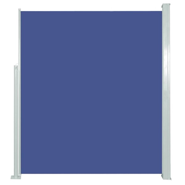 vidaXL Auvent latéral rétractable de patio 100x500 cm Bleu