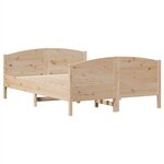 vidaXL Cadre de lit sans matelas 140x190 cm bois de pin massif