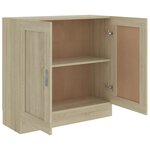 vidaXL Bibliothèque Chêne sonoma 82 5x30 5x80 cm Bois d'ingénierie