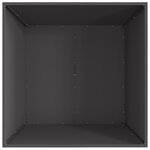 vidaXL Braise Noir 80 x 80 x 40 cm Acier laminé à froid