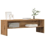vidaXL Meuble TV chêne artisanal 120x40x40 cm bois d'ingénierie