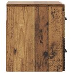 vidaXL Cabinet de chevet mural 2 pièces Bois ancien 34 5 x 33 x 40 cm