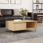 vidaXL Table basse chêne sonoma 90x60x35 cm bois d'ingénierie