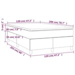 vidaXL Sommier à lattes de lit et matelas Bleu foncé 120x200cm Velours