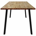 vidaXL Table à manger 200x90x75 cm bois d'acacia solide