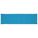 vidaXL Coussin de chaise de terrasse bleu (75+105)x50x4 cm
