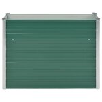 vidaXL Lit surélevé de jardin Acier galvanisé 100x40x77 cm Vert