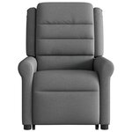 vidaXL Fauteuil inclinable Gris foncé Tissu