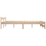 vidaXL Cadre de lit Bois de pin massif 120x200 cm