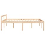 vidaXL Lit pour personne âgée 120x190 cm petit double bois massif pin