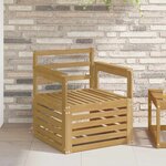 vidaXL 2 Pièce Ensemble de canapés d'extérieur Bois d'Acacia Massif