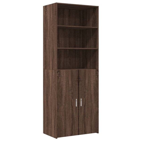 vidaXL Buffet haut chêne marron 70x42 5x185 cm bois d'ingénierie