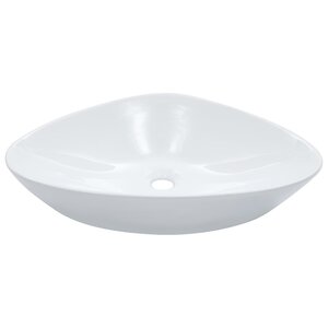 vidaXL Lavabo 58 5 x 39 x 14 cm Céramique Blanc