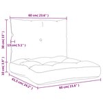vidaXL Coussins de palette lot de 2 motif à carreaux rouge tissu