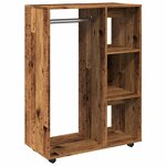vidaXL Garde-robe vieux bois 80x40x110 cm bois d'ingénierie