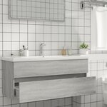 vidaXL Armoire d'évier Sonoma gris 100x38 5x45 cm Bois d'ingénierie