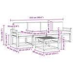 vidaXL Ensemble de canapés d'extérieur 5 pc Blanc et crème