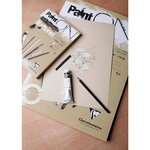 Bloc Paint'On encollé A2 42x59 4cm 30F 250g Naturel CLAIREFONTAINE