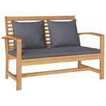 Ensemble de canapé de jardin 4 Pièces Naturel Bois de teck solide