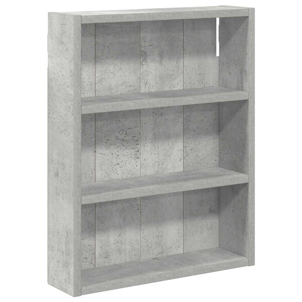 vidaXL Armoire murale de salle de bain Gris Béton 40 x 10 x 50 cm