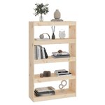 vidaXL Bibliothèque/Séparateur de pièce 80x30x135 5 cm pin massif
