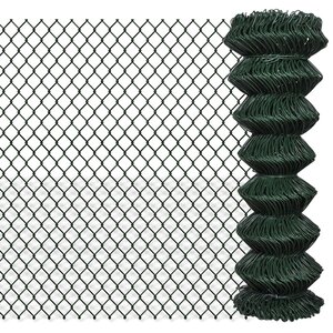 vidaXL Clôture à mailles losangées Acier 1 25x25 m