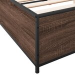 vidaXL Cadre de lit sans matelas chêne marron 140x190 cm