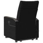 vidaXL Fauteuil de massage inclinable Noir Tissu