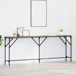 vidaXL Table console chêne artisanal 200 x 29 x 75 cm