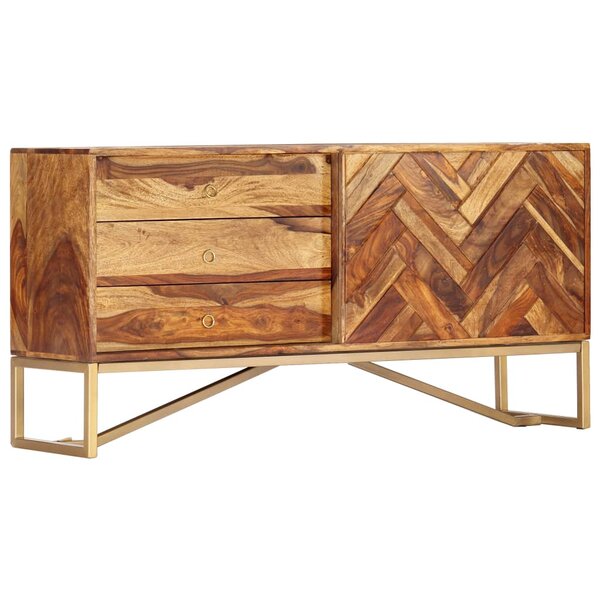 vidaXL Buffet 118x30x60 cm Bois massif de Sesham