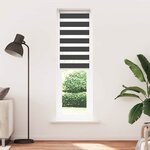 vidaXL Store zèbre noir 65x200 cm largeur du tissu 60 9 cm polyester