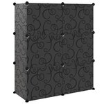 vidaXL Étagère à chaussures Noir 84 5x31x93 5 cm PP