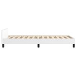 vidaXL Cadre de lit sans matelas blanc 100x200 cm similicuir