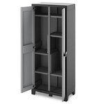 Keter Armoire de rangement polyvalente Titan Noir et gris 182 cm
