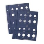 Feuilles numismatiques Vista pour 2 séries euro.