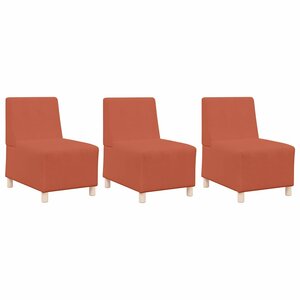 vidaXL Unité de Sofa Modulaire Sans Accoudoirs 3 Pièces Orange