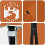 vidaXL Tente à auvent pop-up Orange 200 x 200 cm tissu