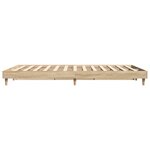 vidaXL Cadre de lit sans matelas chêne sonoma 140x200 cm