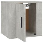 vidaXL Meubles TV muraux 2 Pièces Gris béton 40x34 5x40 cm