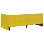 vidaXL Cadre de lit d'angle avec matelas 2 pc Jaune 100 x 200 cm
