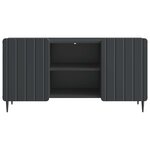 vidaXL Meuble TV Noir 102 x 34 5 x 52 cm Bois d'ingénierie
