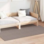 vidaXL Tapis de surface Rectangulaire LUGO Taupe 140 x 200 cm