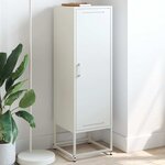 vidaXL Buffet haut blanc 36x39x123 cm acier