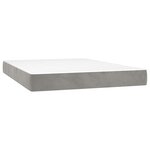 vidaXL Matelas de lit à ressorts ensachés fermeté moyenne 140x210x20 cm velours