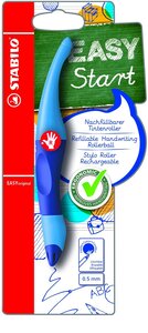 Roller Ergonomique EASYoriginal 0,5 mm Droitier bleu clair et bleu foncé STABILO