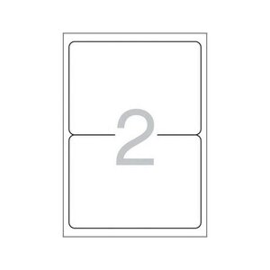 Multi3 Lot de 200 étiquettes blanches bords arrondis taille 199 6 x 144 5 mm avec adhésif permanent pour usages multiples