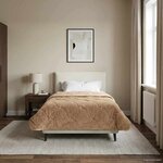 vidaXL Couette d'été 135 x 220 cm Été Taupe Respirant