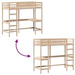 vidaXL Lit superposé sans matelas 80x200 cm bois massif de pin