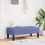 Banc vidaXL en Jean Bleu 113x57x39 cm Tissu